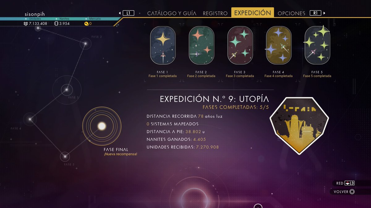 Done #NoMansSky #Expedition9Utopia #PS4share