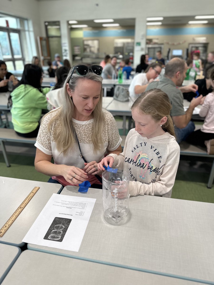 2nd grade families worked together to make weather instruments.