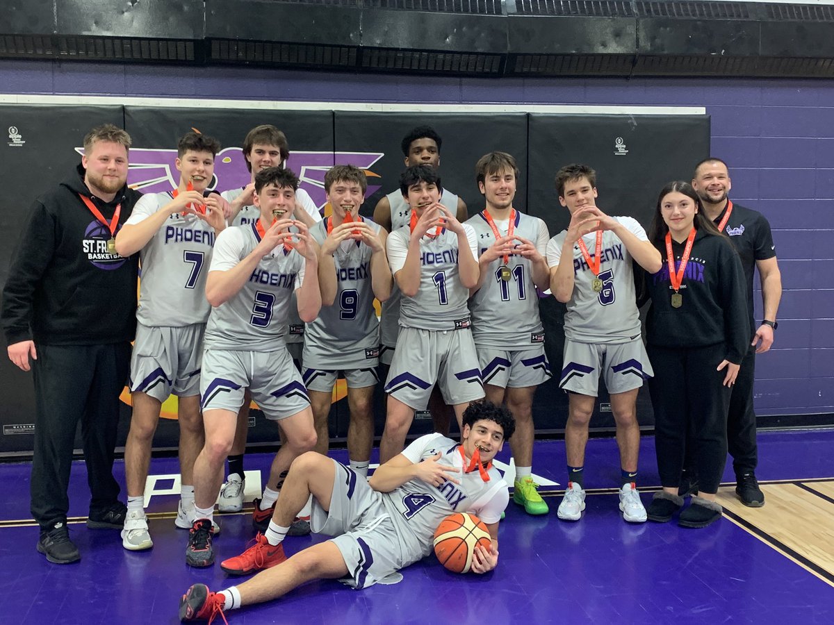 stfphoenix's tweet photo. Sr. Boys Basketball AA SOSSA Champs. OFSAA HERE WE COME 🏀 https://t.co/g7HlfaireV