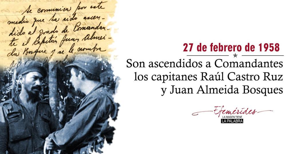 JorgeLSantana3's tweet photo. @DiazCanelB Hermosa y grandiosa nuestra historia, que ha contado siempre con los Comandantes, Raúl y Almeida. Son hombres que nos inspiran a seguir luchando por la Revolución.
#CubaViveEnSuHistoria
#MejorEsPosible https://t.co/fKHUFPCNEP