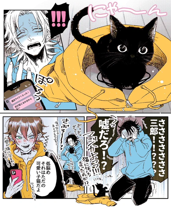 だいすき違法マイク🎤🐱❓
(猫の日に描きたかったやつ) 