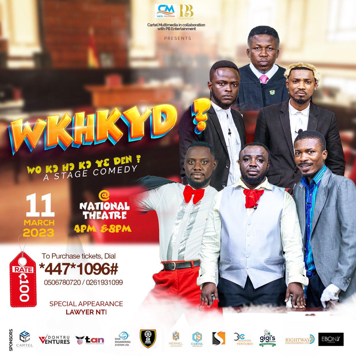 Just Join Us at the National Theatre on the 11th for a good Laugh