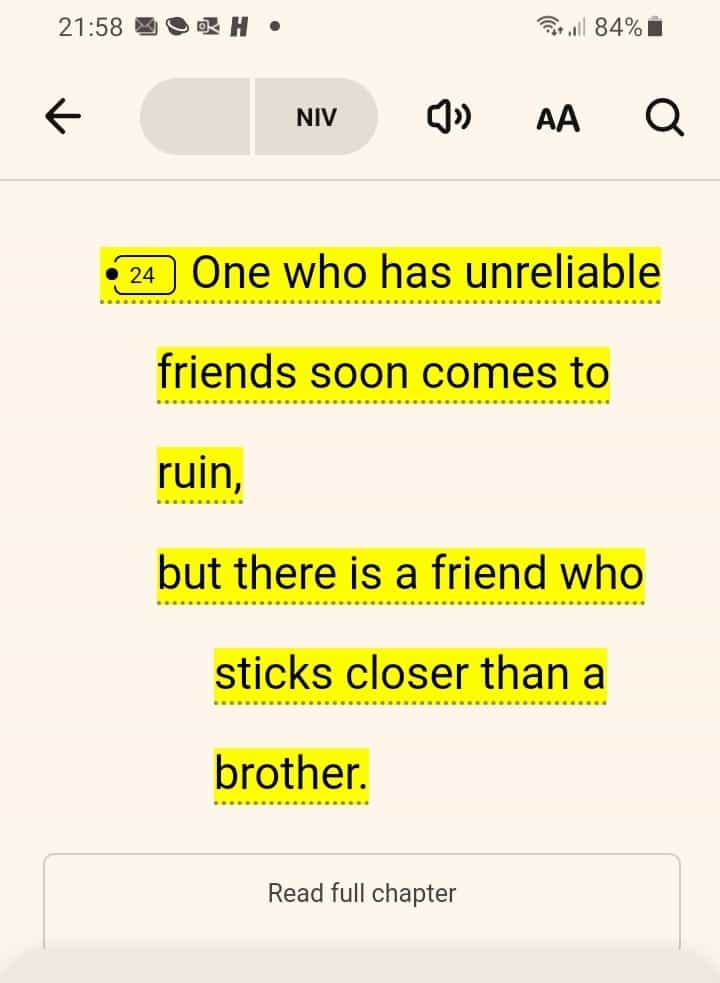 WPRINZ's tweet photo. PROVERBS 18 : 24 https://t.co/Rl9bawrxcA