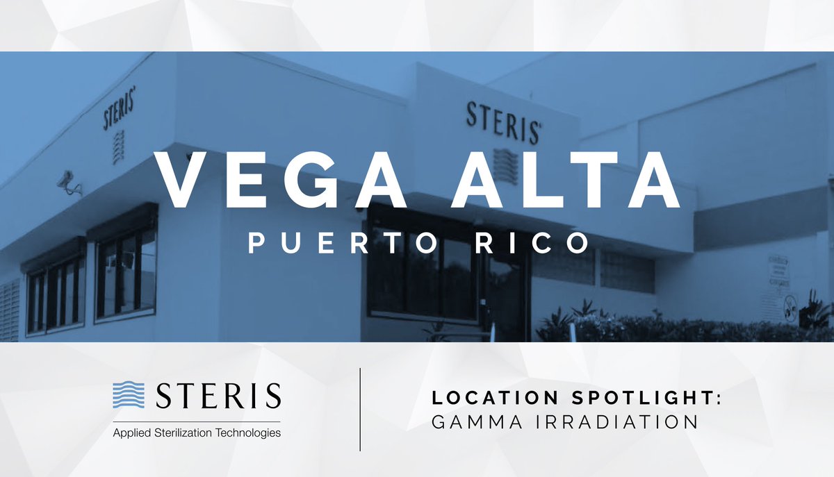 STERIS serves medical device manufacturers across Puerto Rico, utilizing gamma sterilization to treat a range of material types. Find out more about our Vega Alta location: bit.ly/3flseD2 

#STERISAST #MedicalDevices #Gamma
