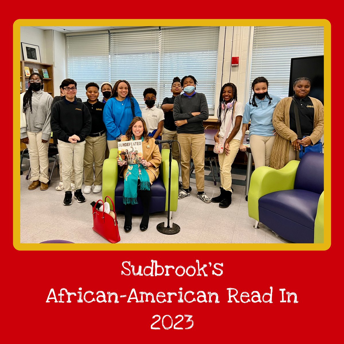 Thanks <a href="/MccomasMary/">Mary Boswell-McComas</a> for joining us today for our Read-In.
It is always great to have you reading with us. #bcpslms