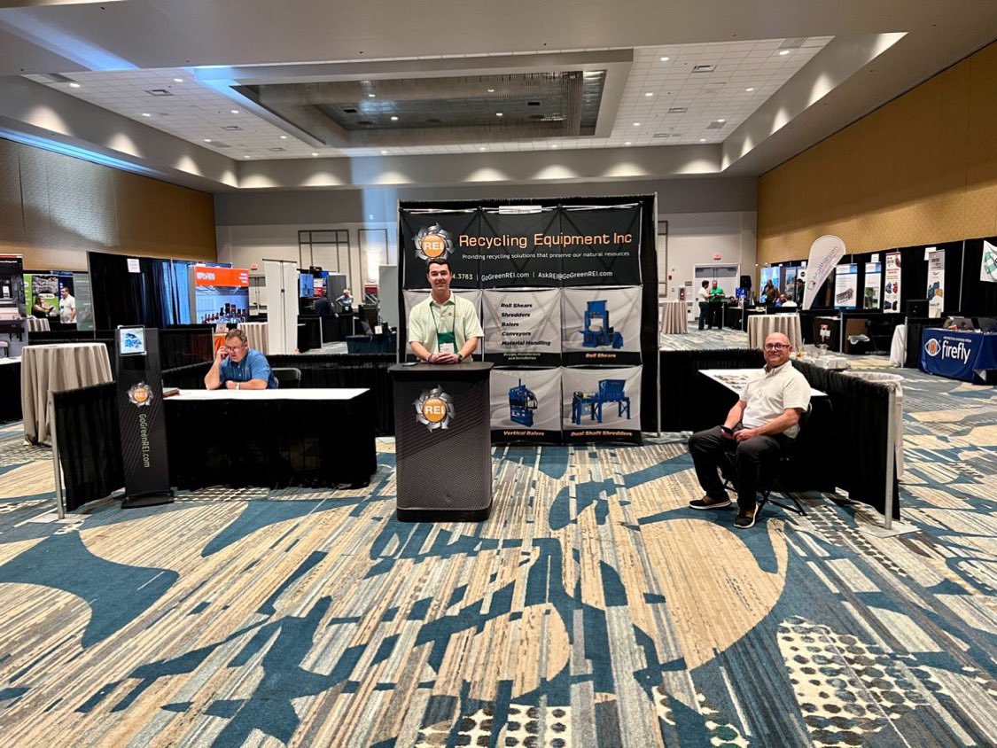 GoGreenREI's tweet photo. Come by and see us in Orlando Florida 
SERC 2023 
For show information call 
850-386-6280
Rosen Center Hotel Orlando FL
#Recycle #recyclingconference https://t.co/MupWfsYdYJ