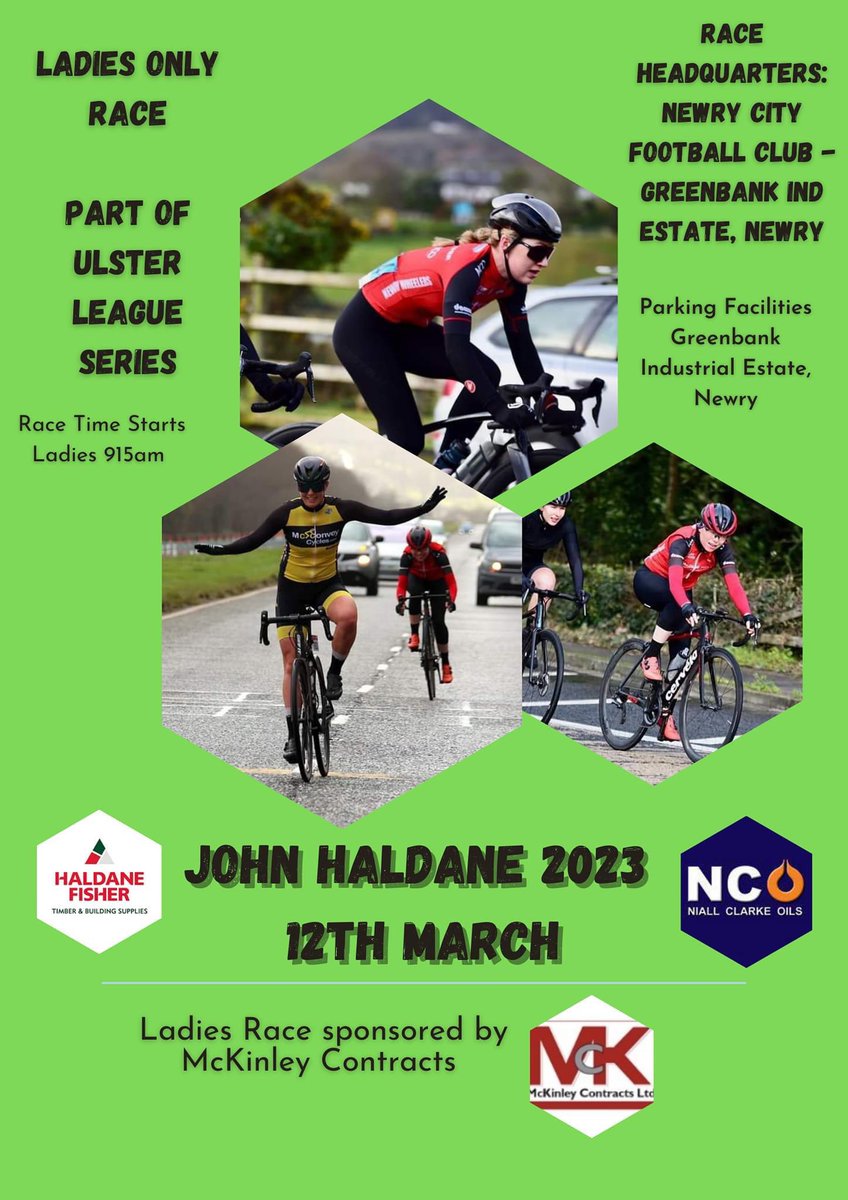 Less than 2 weeks away. Newry wheelers have been running a ladies only race for last 5 years. Your support is vital in keeping a separate race going. Race is open to limited comp licence <a href="/CyclingUlster/">Cycling Ulster</a> <a href="/CyclingIreland/">Cycling Ireland</a> <a href="/womenscyclingie/">womenscycling.ie</a>