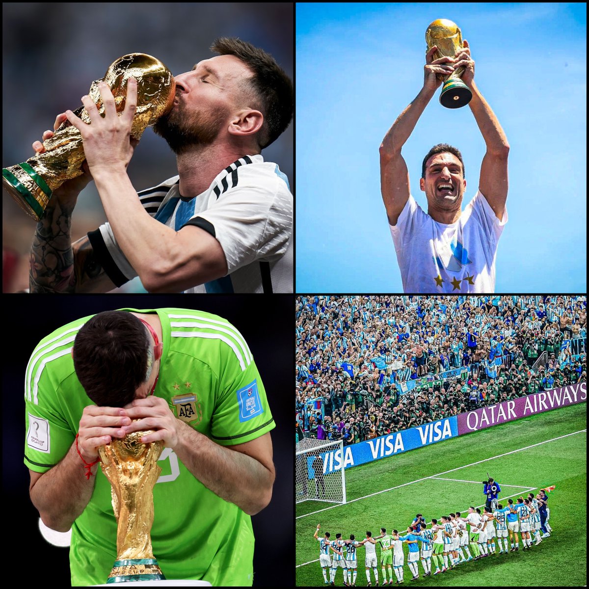El mejor jugador del mundo. El mejor arquero del mundo. El mejor entrenador del mundo. La mejor hinchada del mundo. Argentina 🇦🇷 es FÚTBOL.