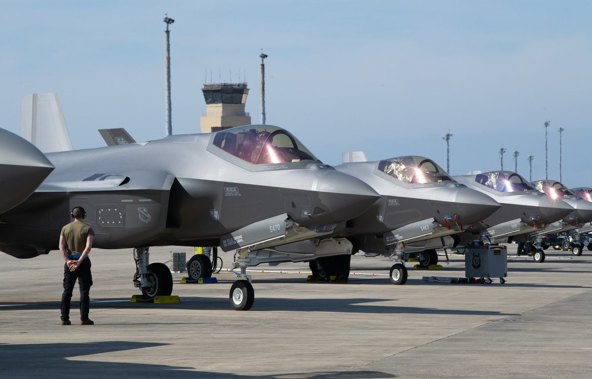 Tyndall AFB (@teamtyndall) on Twitter photo We could get used to this view 😍
F-35A Lightning IIs from <a href="/EielsonAirForce/">Eielson Air Force Base</a> recently participated in a Weapons Systems Evaluation Program to conduct live fire training in air-to-air combat training missions!
<a href="/HQ15AF/">15th Air Force</a> <a href="/aircombatcmd/">Air Combat Command</a> <a href="/usairforce/">U.S. Air Force</a> We could get used to this view 😍
F-35A Lightning IIs from <a href="/EielsonAirForce/">Eielson Air Force Base</a> recently participated in a Weapons Systems Evaluation Program to conduct live fire training in air-to-air combat training missions!
<a href="/HQ15AF/">15th Air Force</a> <a href="/aircombatcmd/">Air Combat Command</a> <a href="/usairforce/">U.S. Air Force</a>