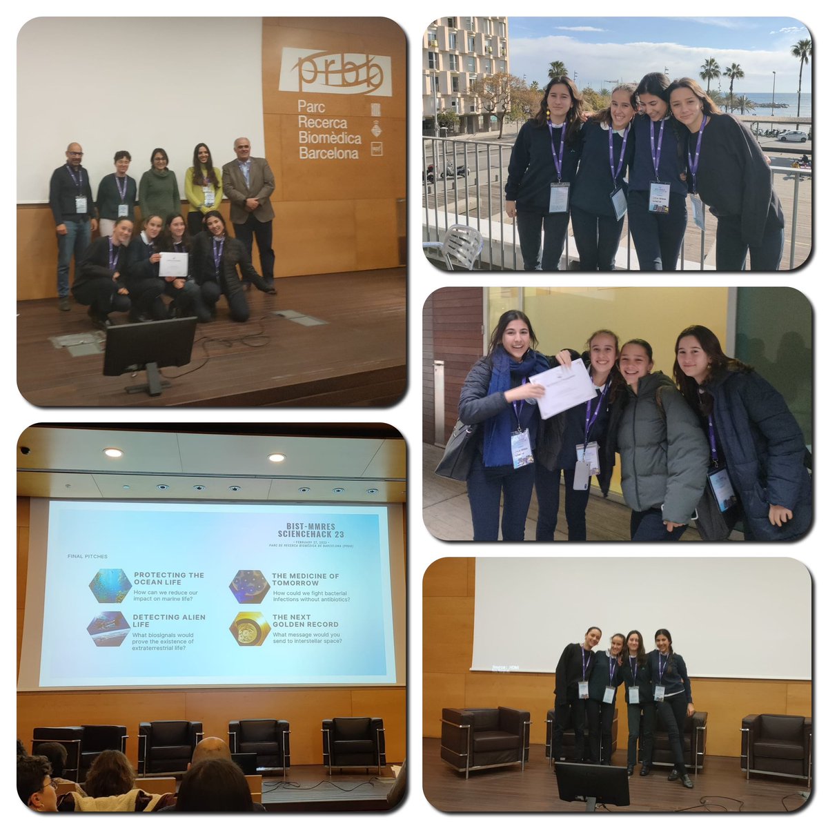 colemontse's tweet image. El equipo de 4ESO formado por Alba, María, Lucía y Daniela, ganador en la BIST-MMRES ScienceHack, desafío que busca hacer frente a problemas científicos reales con herramientas #CreativeProblemSolving
#Congratulations equipo!!