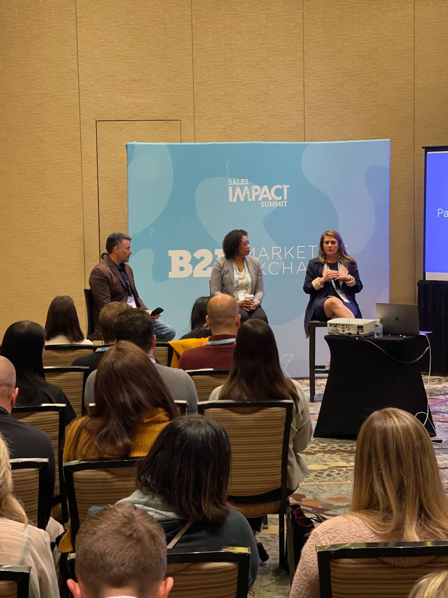 Live now! Scott Todaro (@stodaro24), Jasmine Gee of @ArcadiaHealthIT, and Mandy Walker of @revenuebase take the @B2BMarketingEX stage to share tips to help marketing teams thrive this year and beyond✨. #B2BMX