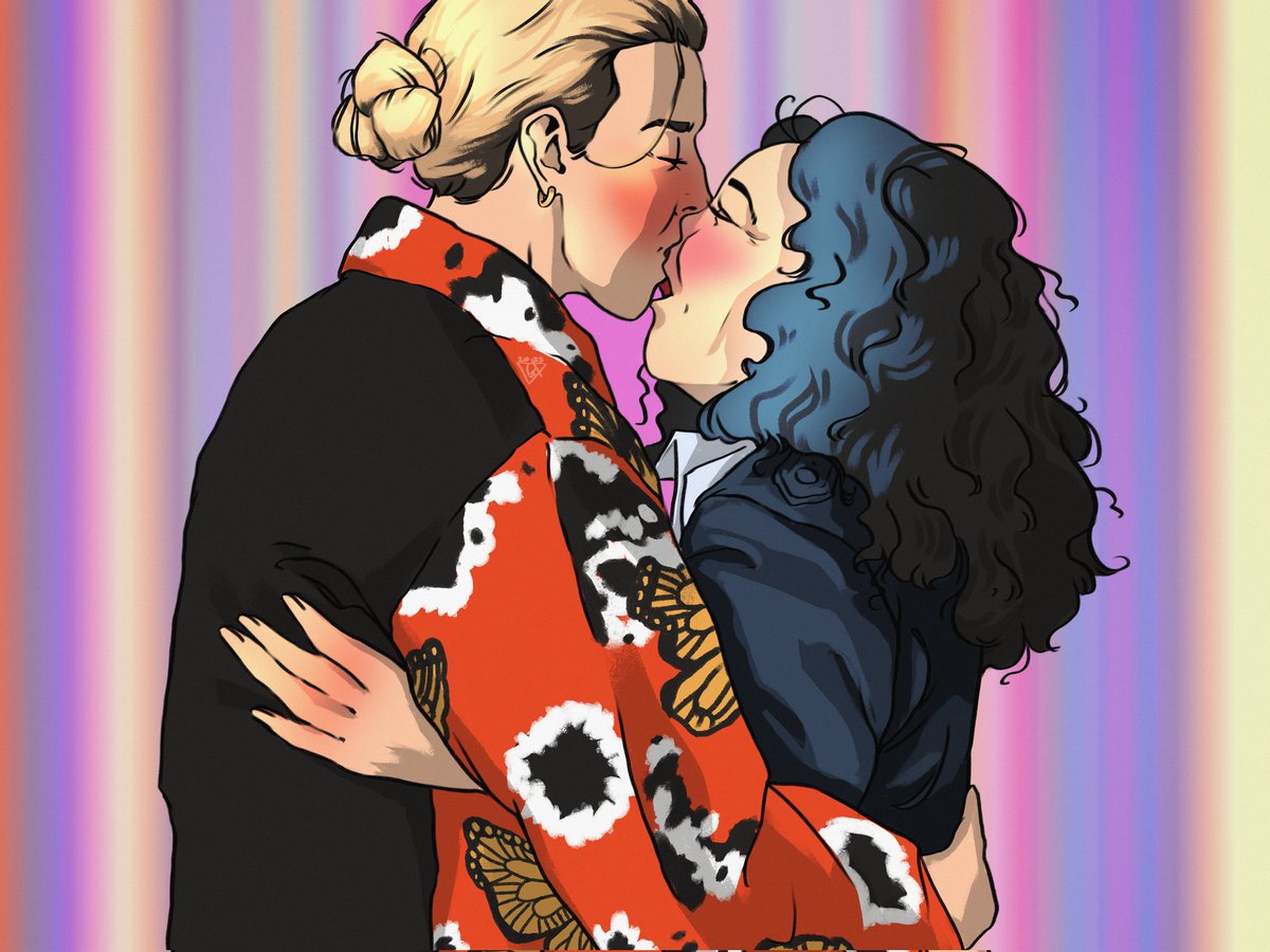 Say Hi👋 to these ladies from <a href="/VEFlipbook/">The Villaneve Flipbook</a>!
#KillingEve #killingeveart #jodiecomer #villanelle #sandraoh #evepolastri