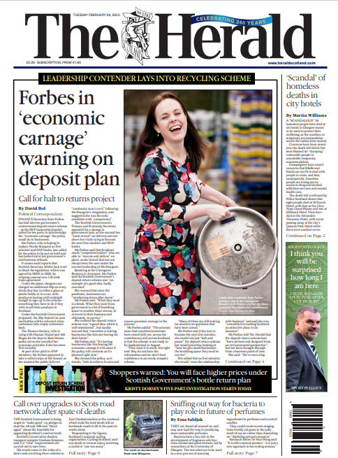 First look at tomorrow's <a href="/heraldscotland/">The Herald</a> 

#TomorrowsPapersToday #BBCPapers #skypapers