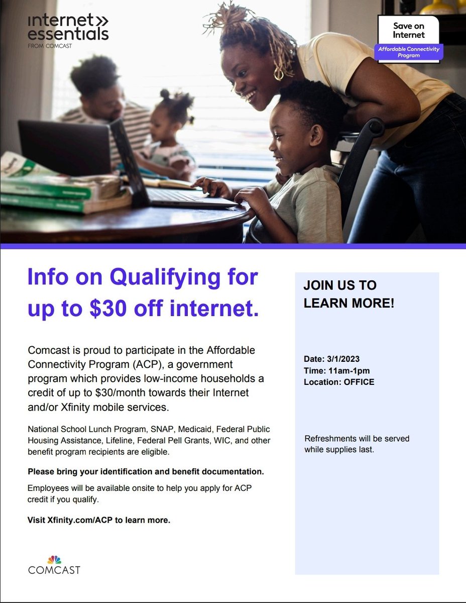 The R.I.A. community center will be hosting this money saving opportunity. 3/1/2023
2525 14th Street N.E. 
Call for more information 202-529-6529
@MidCityDev 
#BrooklandManor