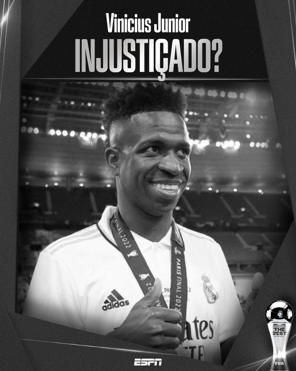 Vinicius Junior não recebeu nenhum prêmio ou citação no #TheBestNaESPN. 

Merecia? #FutebolNaESPN