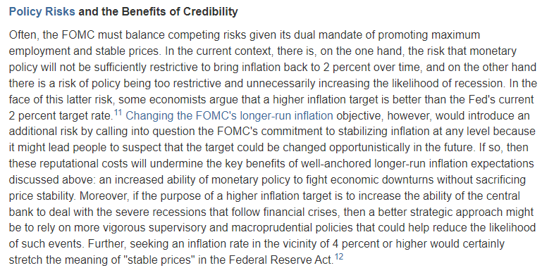 NickTimiraos's tweet image. Fed governor Philip Jefferson: Changing the 2% inflation target could call &quot;into question the FOMC&apos;s commitment to stabilizing inflation at any level.&quot;  

&quot;It might lead people to suspect that the target could be changed opportunistically in the future.&quot; federalreserve.gov/newsevents/spe…