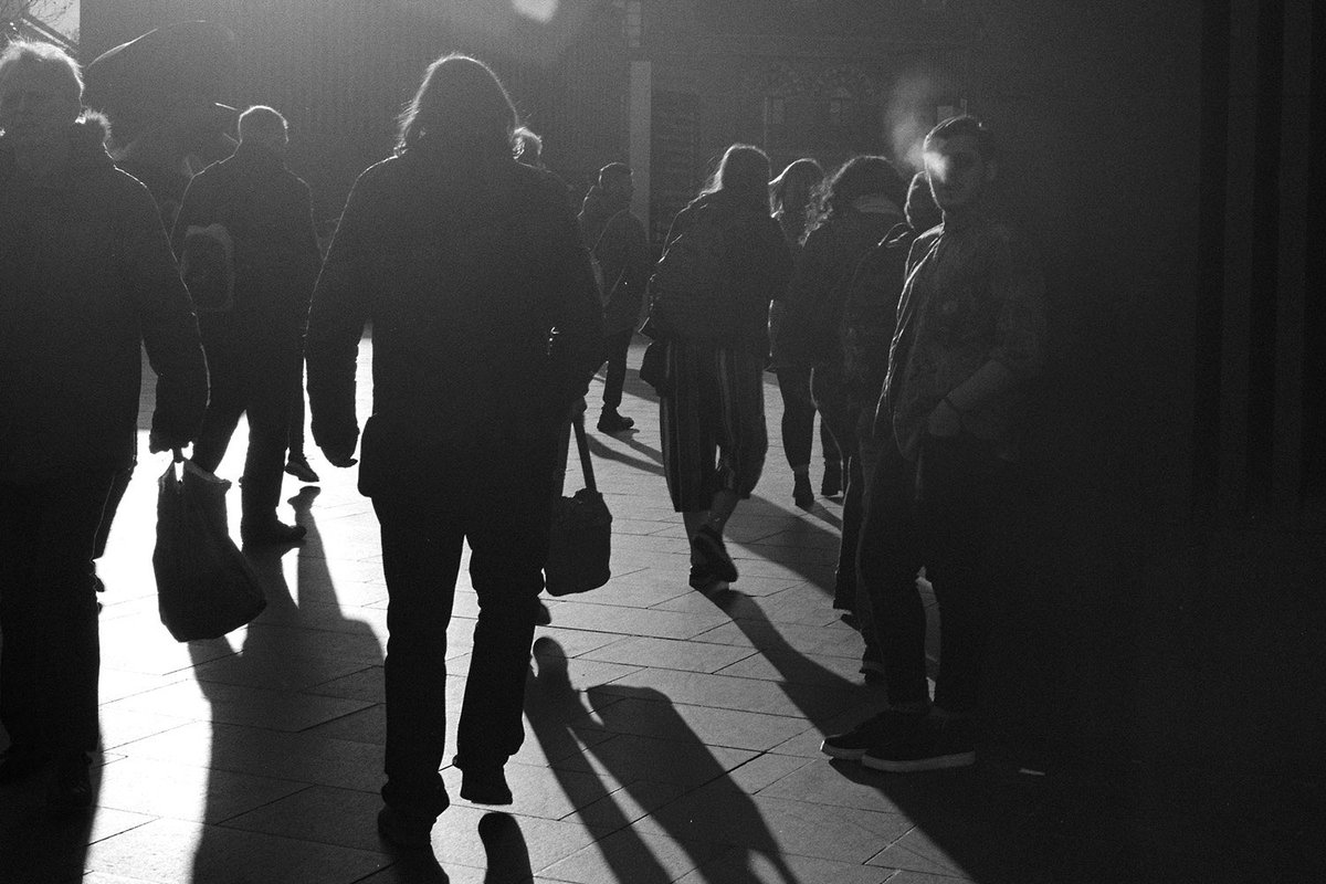 nickpage's tweet image. A smoke outside Kings Cross. #streetphotography #blackandwhitephoto #london #smoke #filmphotography