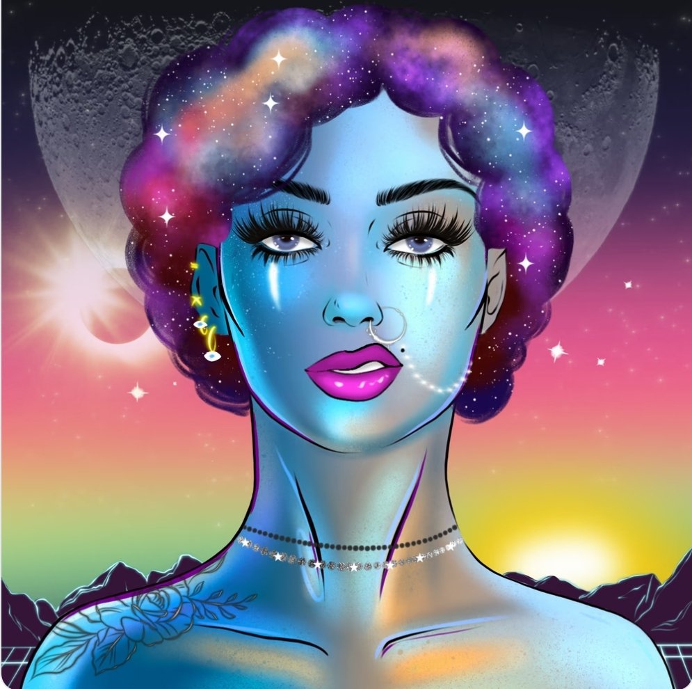 Giving away this <a href="/SisterOfSaturn/">Sisters of Saturn | MINTING NOW 0.01 ETH 🚀</a> NFT.
Love the art, the community, and the team is working hard af.  Sisters have some utility as well.  🧵