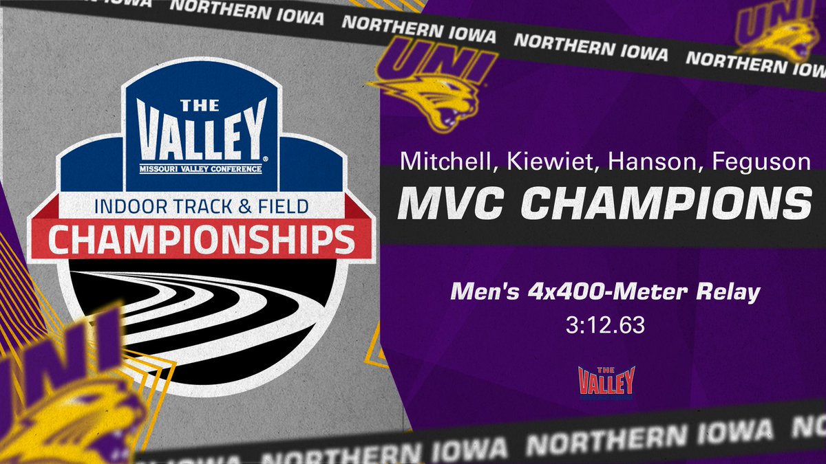 Closing the meet out with a bang as Onal Mitchell, Parker Kiewiet, Drake Hanson and Andrew Feguson set a new MVC indoor championship record in the 4x400-meter relay!

#EverLoyal #MVCchampionships