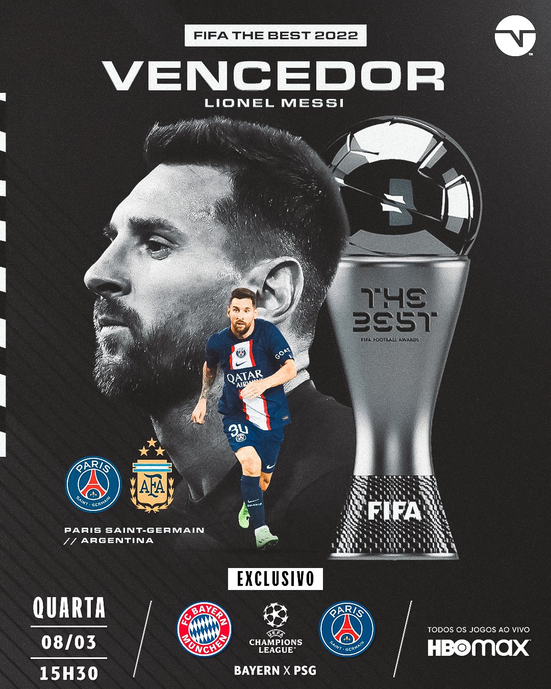 Fifa elege Lionel Messi como melhor do mundo em 2022
