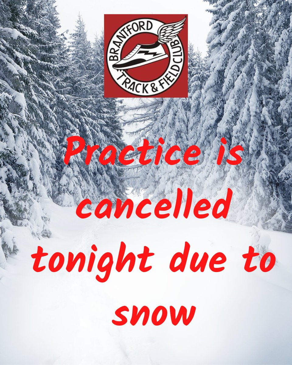 Practice is cancelled tonight due to the weather.