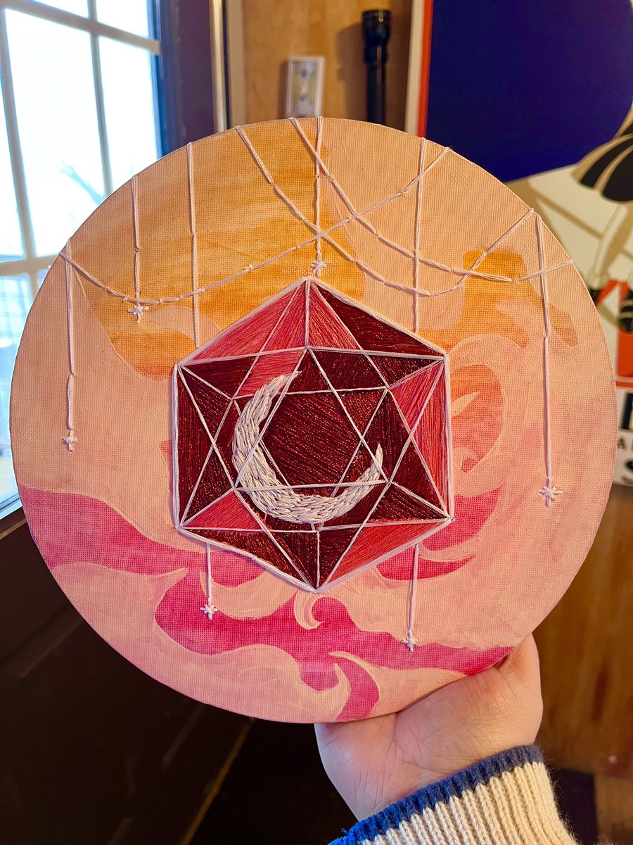 photoprince1529's tweet image. I listen to this fun podcast called The Strings Of Fate, and they just started their new season and I loved their season 3 logo so much I spent literal days embroidering it on a round canvas. (12 out of 10 would recommend listening) 
@_stringsoffate 
.
.
.
#sofpod