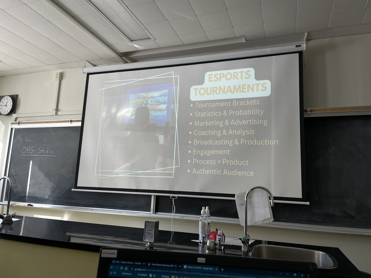 MatteoDiMuro's tweet photo. “There is no such thing as being ready” a great presentation with @MelissaBurnsEdu on esports and gamification of learning @BU_Faculty_Ed  #I4ED https://t.co/ev3J44rAUp