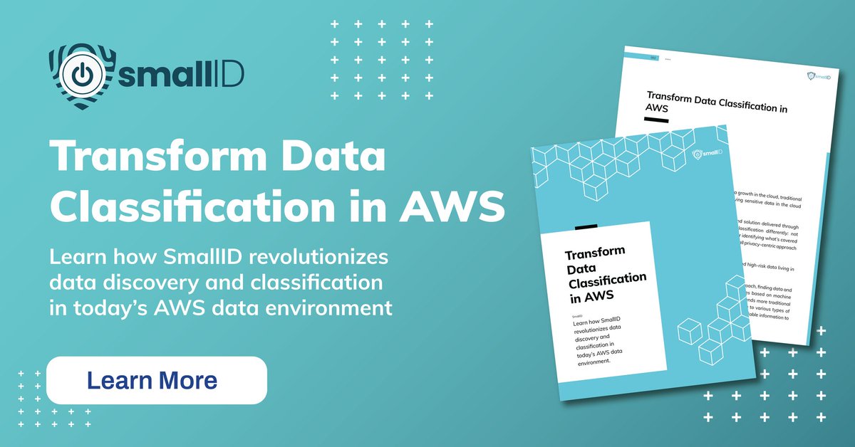 _smallid's tweet photo. It's easy as 1-2-3! 🎶
Get more value from your #AWS data today. Learn more about our revolutionary approach to data classification! https://t.co/UrqRDpR2qd
#machinelearning #clouddata #datadiscovery https://t.co/zwbezBjgM5