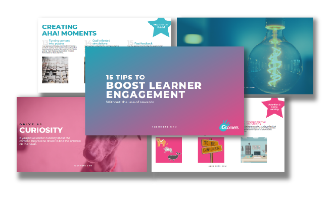15 ways to boost learner engagement, WITHOUT using rewards. 

bit.ly/3IsMQqA

#gamification #elearning #instructionaldesign #learninganddevelopment #traininganddevelopment