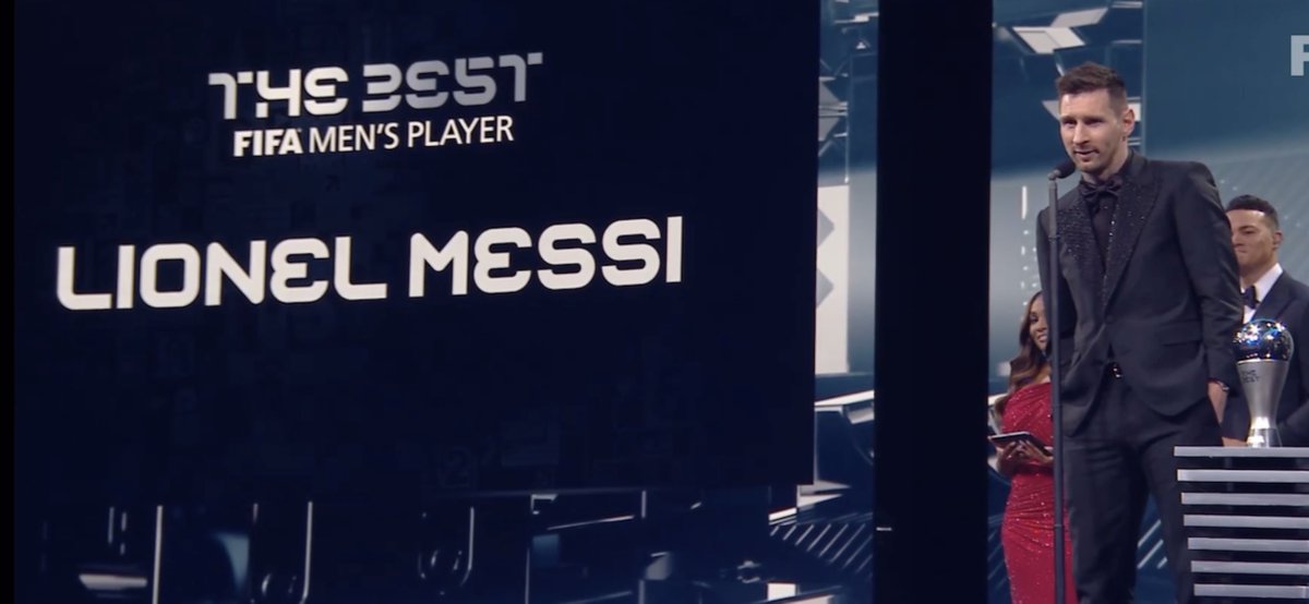 CosmosMessi's tweet image. #TheBest Fifa Men’s Player award goes toooooooo Messi 👑