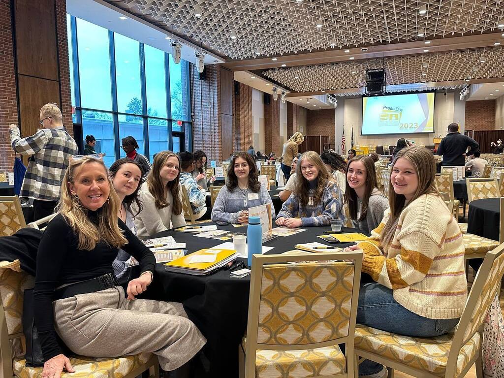 WantaghHS's tweet image. Journalism kids attend Press Day at Adelphi university. 📰 #thewarrior #wearewantagh #adelphi @paulguzzone44 @winansC_A @wantaghschools