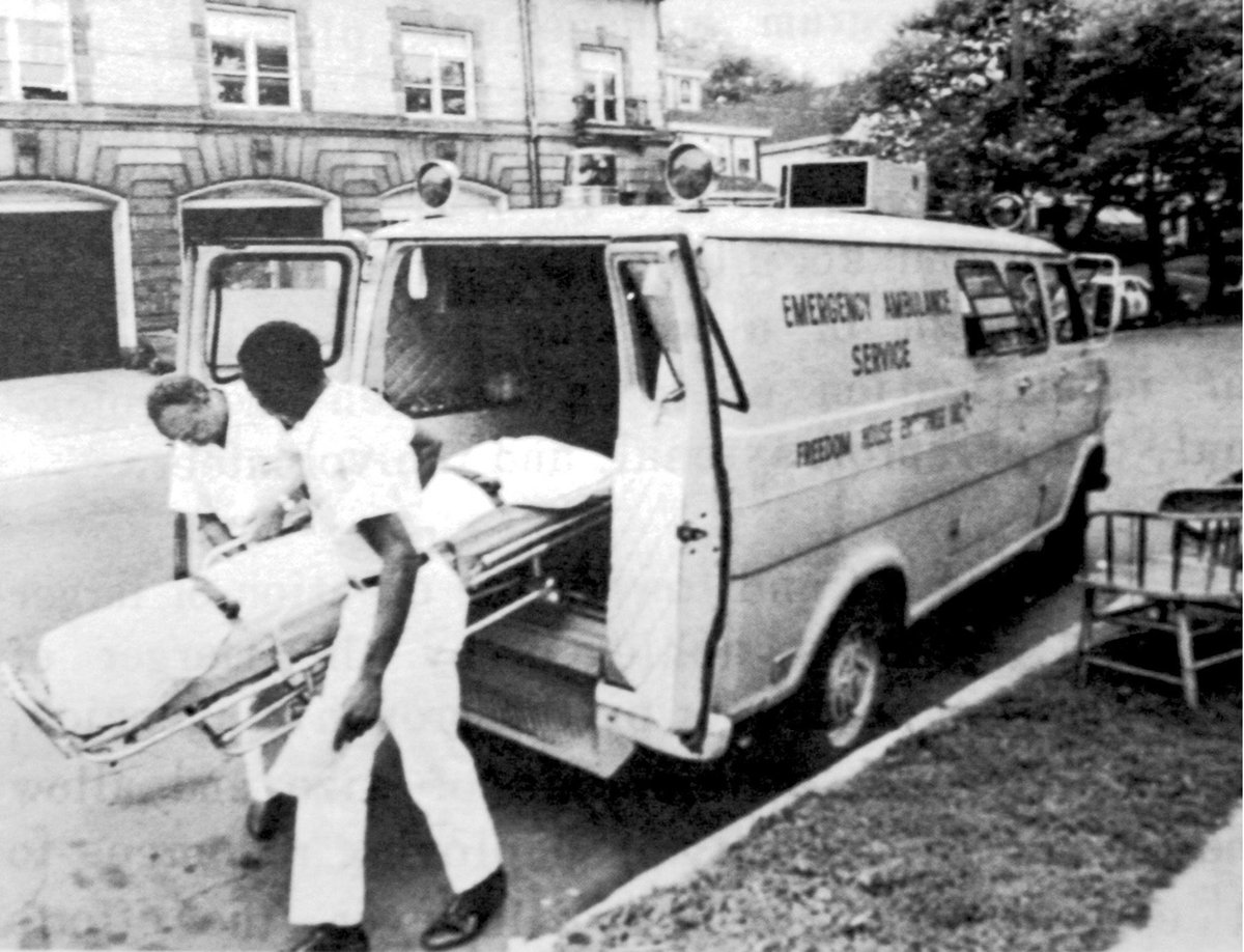 chicago_voice's tweet photo. The FIRST EMT first responders were from Freedom House in Pittsburgh.  Previously unemployed Black adults were trained.  In fact, they developed EMT training manuals before the city took over and returned them to unemployment… https://t.co/RKq1NlsqvH
