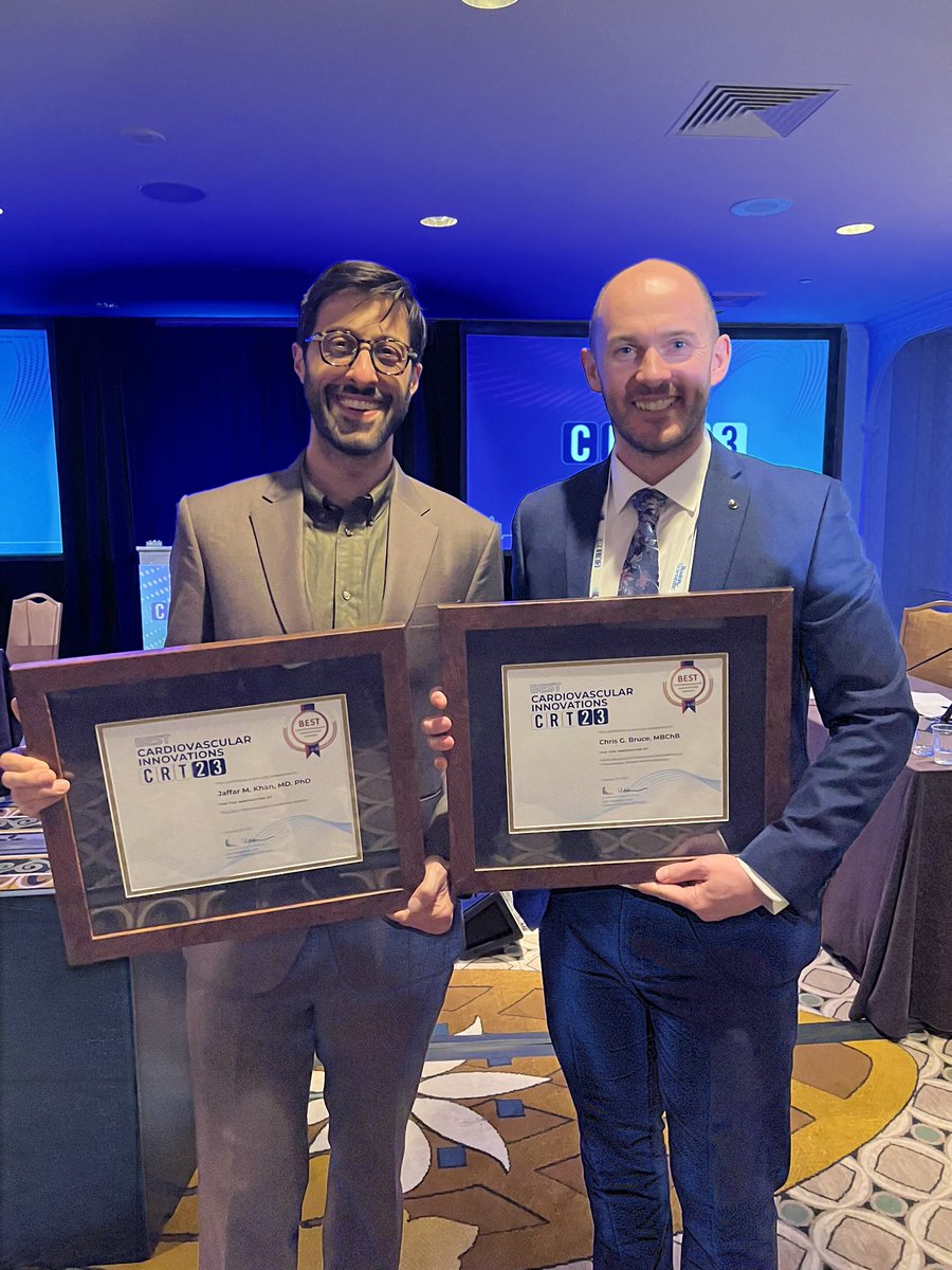 Rim Halaby (@rimhalabymd) on Twitter photo Congrats to the fantastic innovators <a href="/CathElectroSurg/">Jaffar Khan</a> and <a href="/ChrisGBruce13/">Chris Bruce</a> for winning the Best Cardiovascular Interventions! #CRT2023 @TheBethesdaLabs Congrats to the fantastic innovators <a href="/CathElectroSurg/">Jaffar Khan</a> and <a href="/ChrisGBruce13/">Chris Bruce</a> for winning the Best Cardiovascular Interventions! #CRT2023 @TheBethesdaLabs