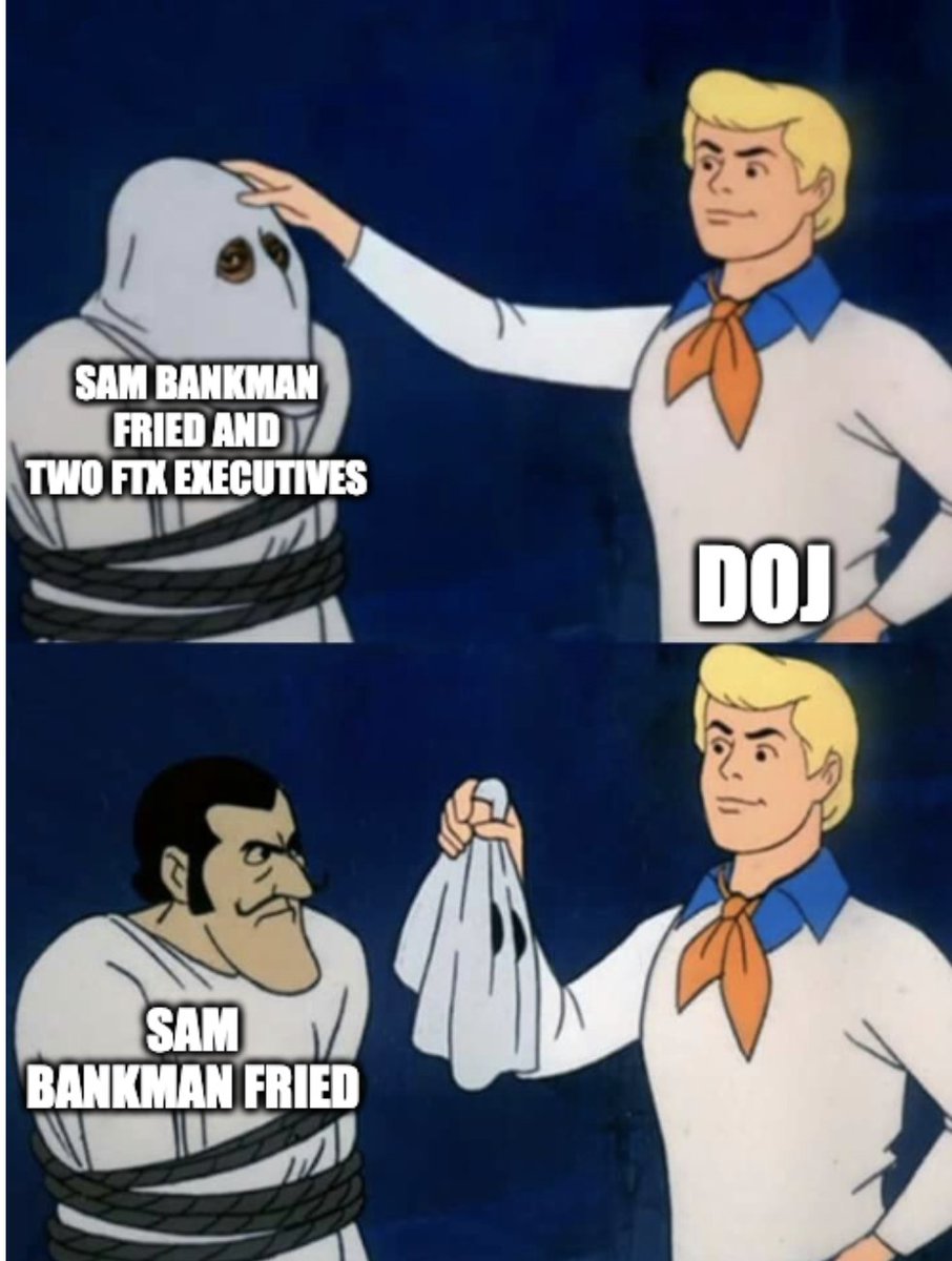 if i were to sum up what the doj alleged sam bankman-fried did in meme