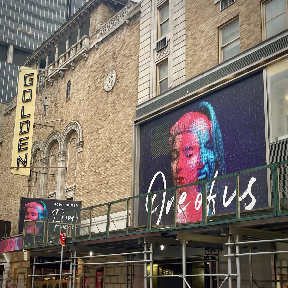 estreetprods's tweet photo. Your faces. Your stories. Your Broadway. 

The Prima Faces Art Project is now on display at the Golden Theatre in New York. #PrimaFaciePlay 
https://t.co/k5lp0Oajvv https://t.co/U87zQuHPCY