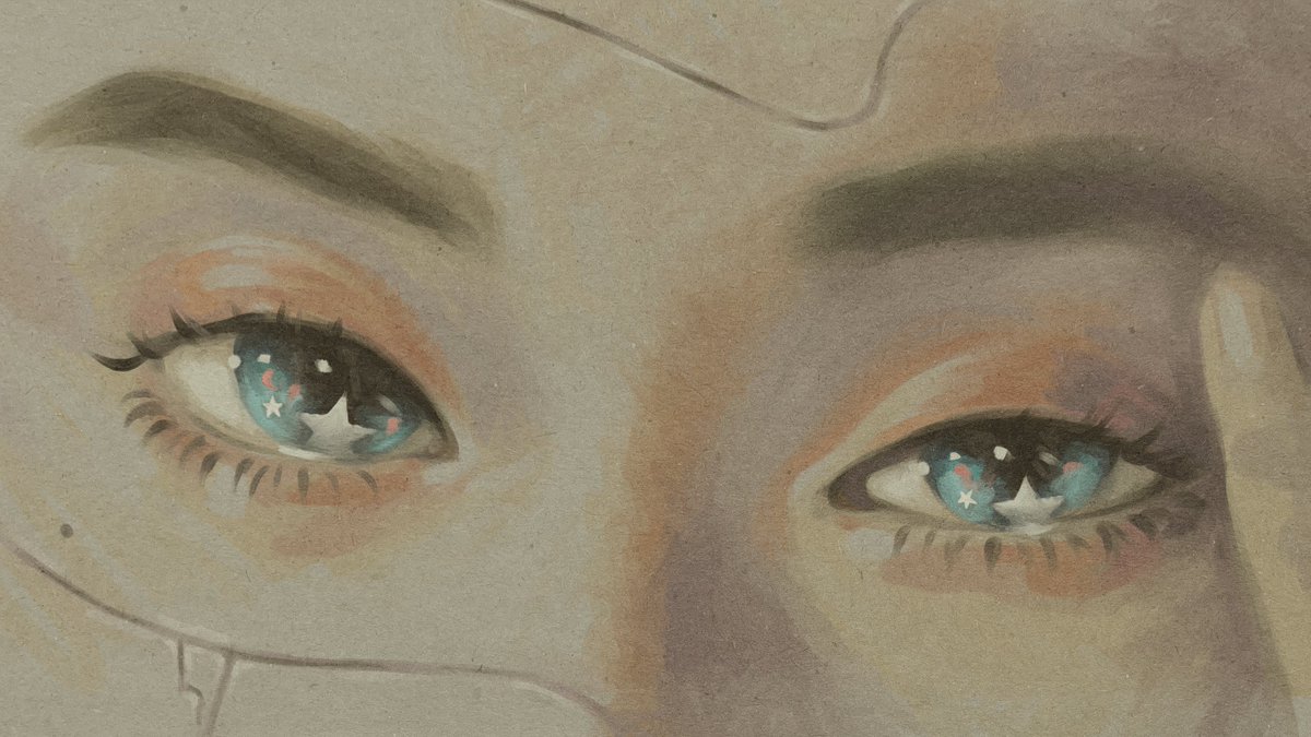 akkiraraa's tweet photo. eyes again, i dont knoe how to paint anything else https://t.co/8fLYtBIgWB