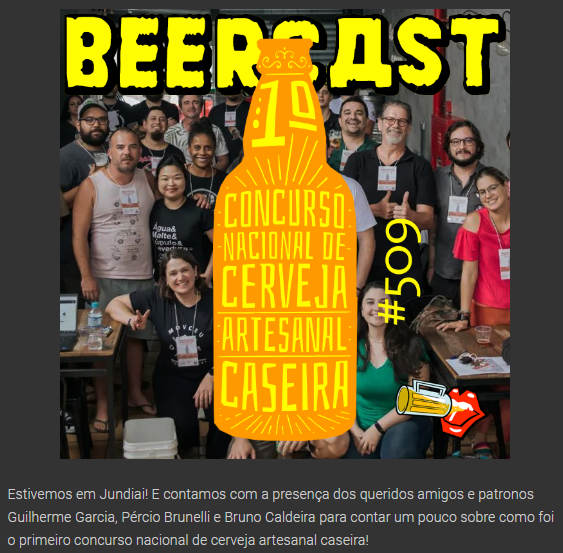 Magnator's tweet photo. "Primeiro Concurso Nacional de Cerveja Caseira" – @beercastbrasil #509
https://t.co/0Z5PFCc63q
#beercast #CraftBeer #beer #cerveja #cultura https://t.co/InFH584FJR