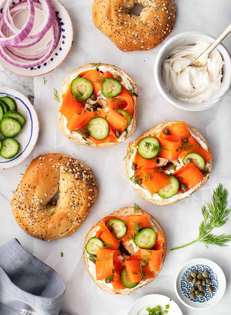 Rise4War's tweet photo. #RMMLLC: #Vegan Carrot Lox 👈😉❤️ - You won't miss the fish in this smoky, savory vegan carrot lox recipe! Piled onto bagels with all the classic fixings, it's just as good as the real thing. https://t.co/k1ziO2pRwM https://t.co/yxG13QZFmQ https://t.co/hGgfoQKSFK
