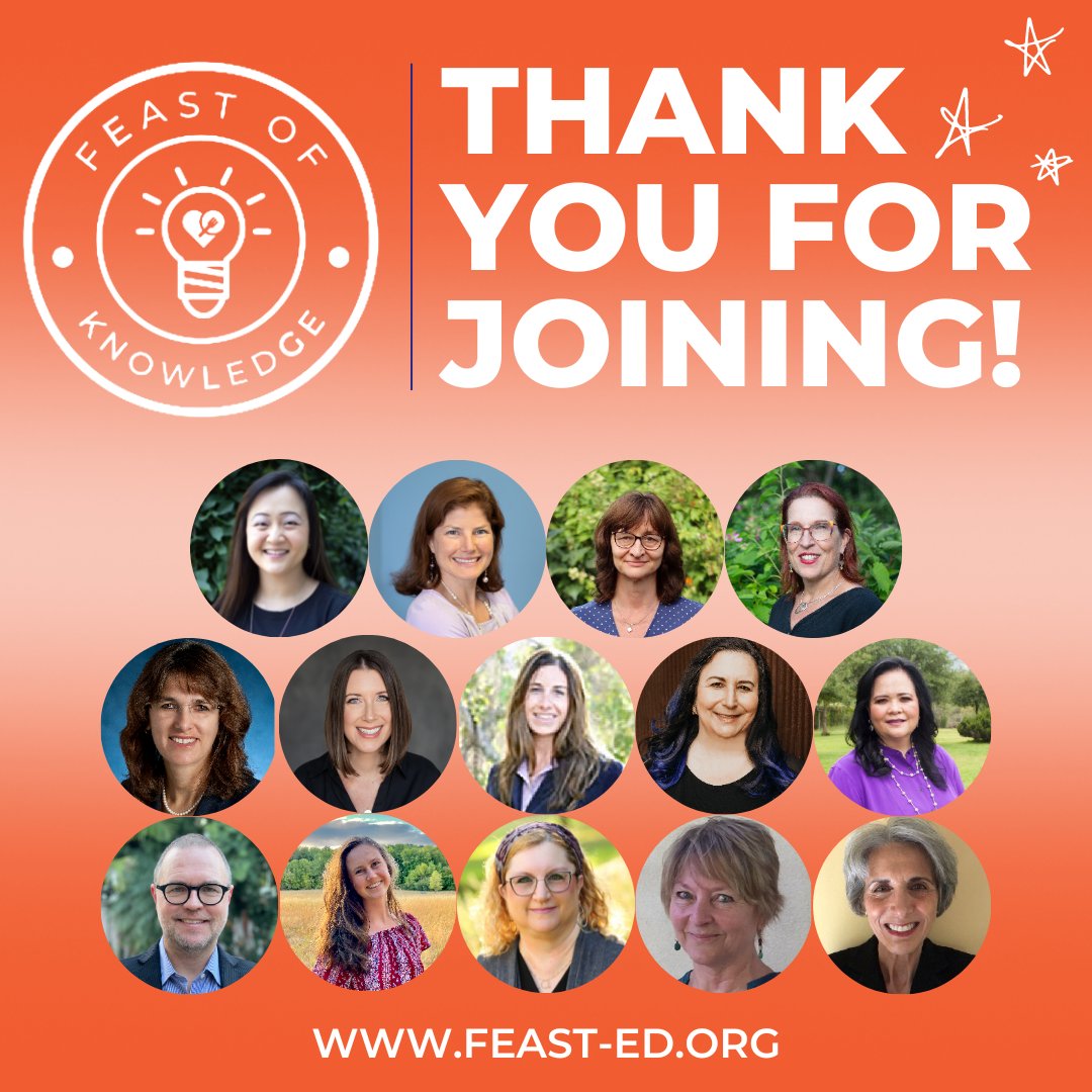 FEAST_ED's tweet photo. THANK YOU to the record-breaking 570+ participants who registered and attended this year's #FEASTofKnowledge virtual conference!
If you missed out on this event, you can still view it on demand through the digital library, which will be available in a few days. https://t.co/GGozzQtxaj