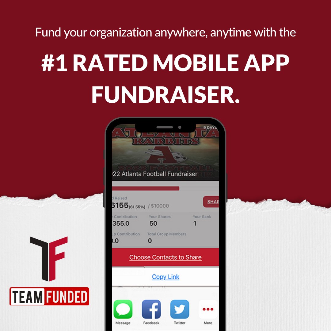 Team_Funded's tweet photo. TeamFunded is the leading mobile fundraiser app that offers a user-friendly interface. You can swiftly launch and manage your ongoing campaigns in one place.
#fundraiser #fundraising #TeamFunded #app #donation #raisemoney #goals #money https://t.co/BpwcmbmVnU