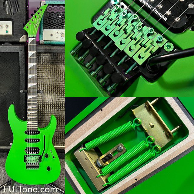 FU_Tone's tweet image. FU-Tone.com On The Bench Today! This Jackson got the full treatment including green Titanium saddles! A Tonal Assault Weapon! #futone #jacksonguitars #jacksonguitar #guitar #guitarsdaily #guitarspotter #guitarupgrade