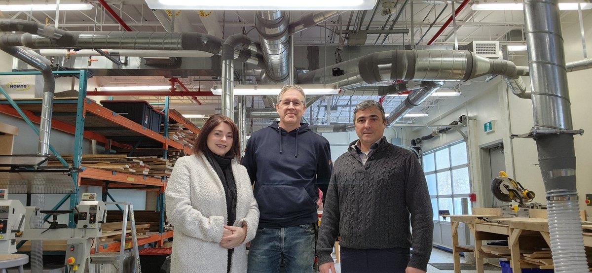 gerber_heather's tweet photo. Enjoyed an amazing tour of the new shop today @ St. Luke Catholic High School with Construction Technology Teacher Claude Doucette and Principal Lopes. I can't wait to share some of the amazing work our students produce...stay tuned...⁦@CDSBEO⁩ https://t.co/yTUsKTnWFz