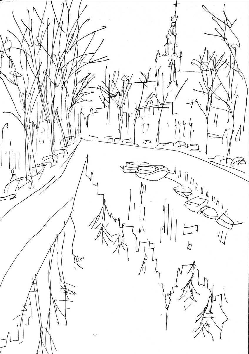FrancoisCointe's tweet photo. #croquis du jour puis de la nuit #sketch #dessins #sketchbook #surlevif #reflets dans les #canaux https://t.co/Ahw1xEGNrC