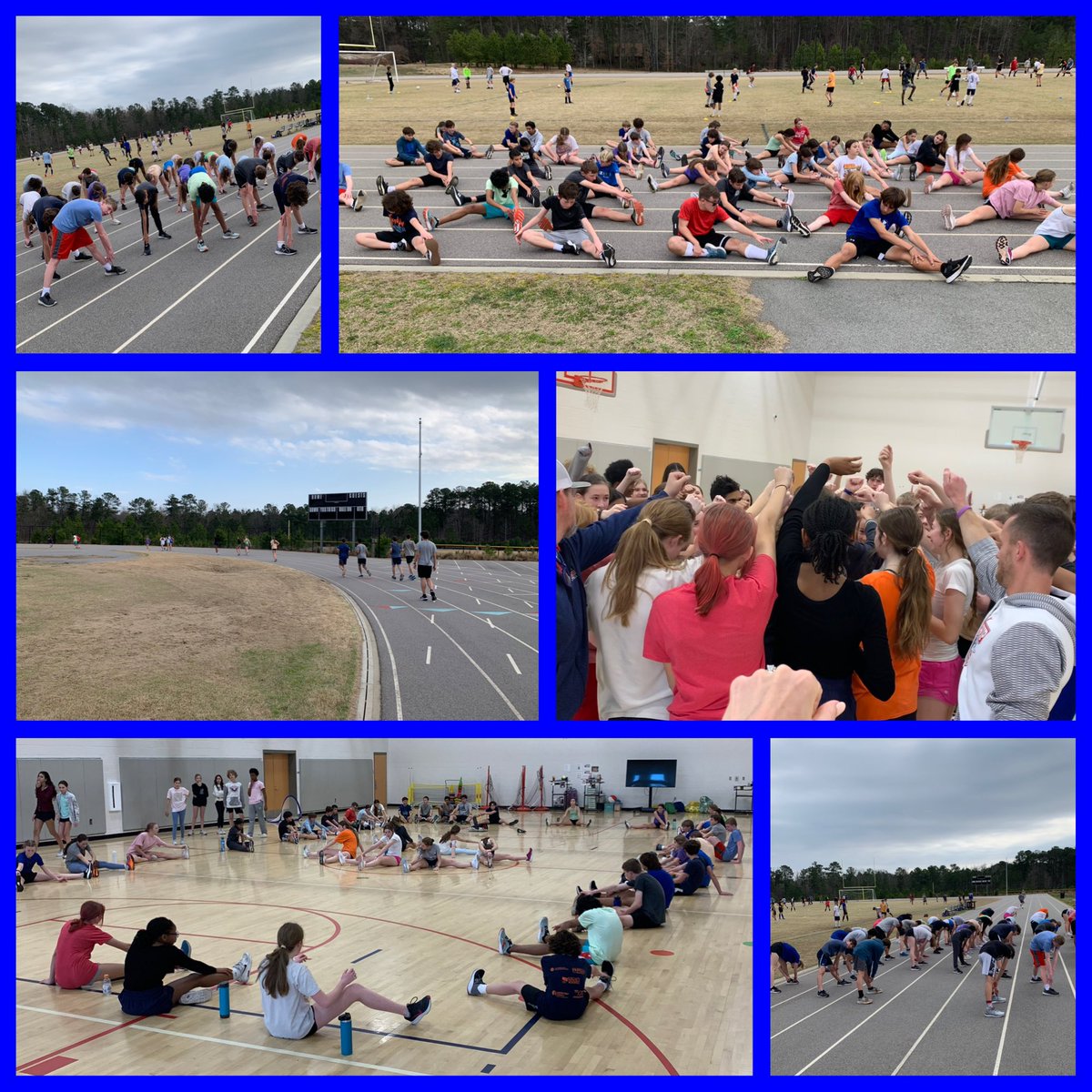Track Tryouts Day 1 ✔️ Proud of the leadership, effort, support shown during 💫 Warm ups, Mile time trials, &amp; Cool downs 🙌 <a href="/AFMS_Track/">AFMS Track and Field</a> <a href="/AFMSChargers/">Apex Friendship Middle School</a> <a href="/CoachFrice/">Coach Rice</a> <a href="/CoachQuigley12/">Brian Quigley</a> #Teamwork #SubSixMile #SubSevenMile 💥