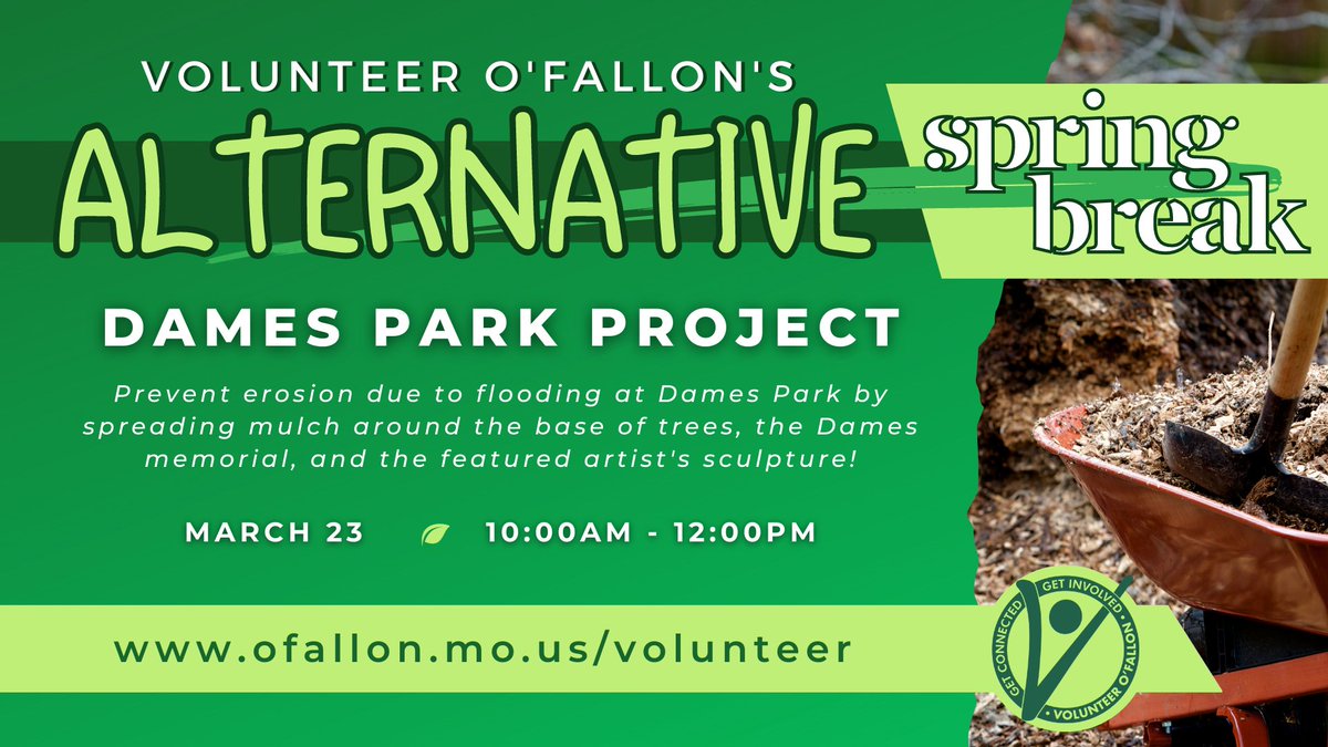 Vol_OFallon's tweet image. Looking to make plans for Spring Break? Alternative Spring Break Projects will take place across 4 days. Check out the details below. Volunteer for one or multiple projects. Share the fun with your friends, clubs, teammates, &amp;amp; classmates! #VolunteerOFallon #alternativespringbreak