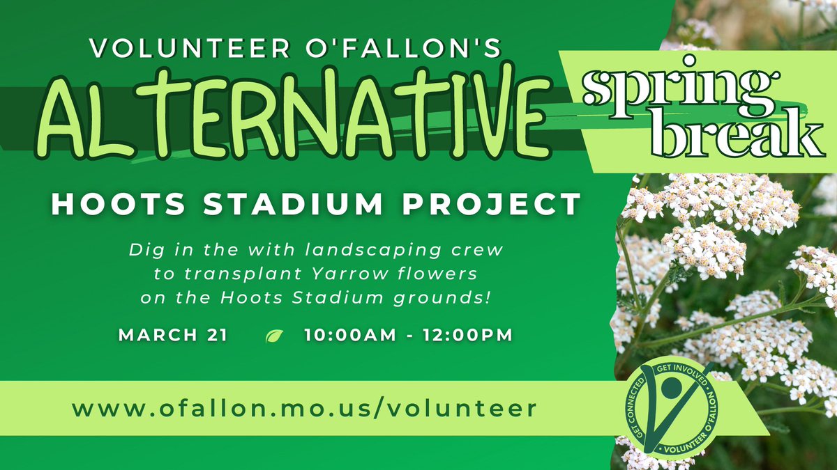 Vol_OFallon's tweet image. Looking to make plans for Spring Break? Alternative Spring Break Projects will take place across 4 days. Check out the details below. Volunteer for one or multiple projects. Share the fun with your friends, clubs, teammates, &amp;amp; classmates! #VolunteerOFallon #alternativespringbreak