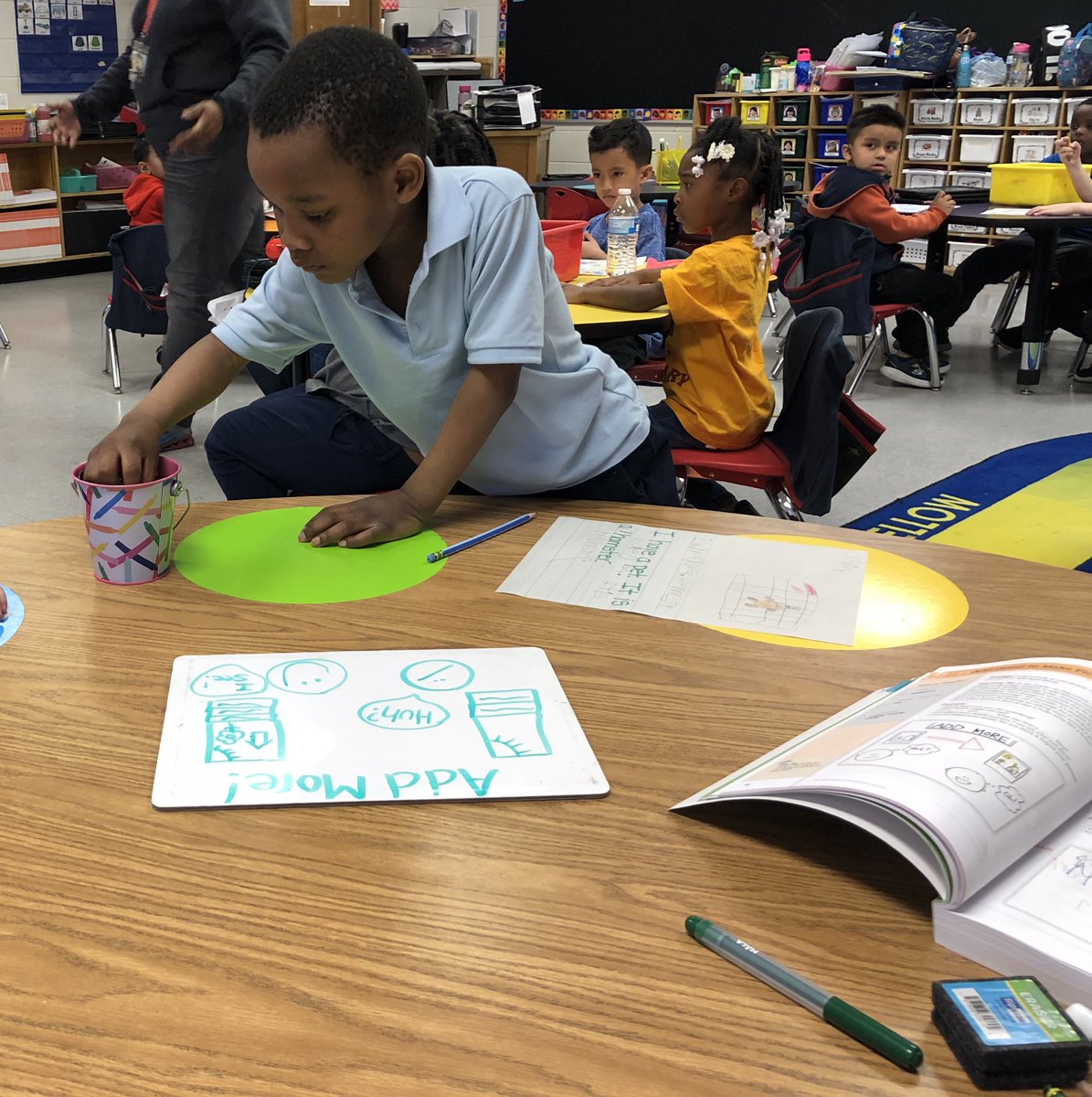 Mrsyoungcreates's tweet photo. We are working so hard to add details to our writing AND artwork. They are hard at work this week composing with pictures to help them plan out a writing piece. ❤️ ✏️📝 https://t.co/jKSiQvNsHJ