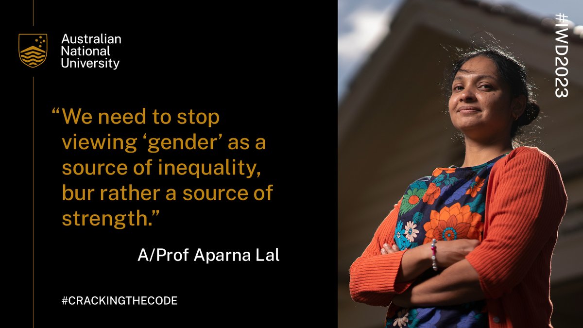 This International Women’s Day A/Prof Aparna Lal explains why gender equality is key in climate action & finding environmental solutions. #CrackingTheCode #IWD2023 @ourANU @UNWomenAust @A__Lal

📺Watch bit.ly/3xLcB0c
📖Read bit.ly/3hKbsOA