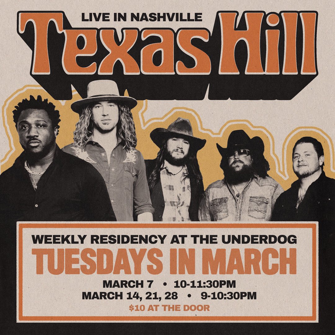 texashill's tweet photo. #Nashville! We’re taking over Tuesday nights in March at The Underdog. Come hang and RT to spread the word 🤙🏼 https://t.co/iFjMUt3skT