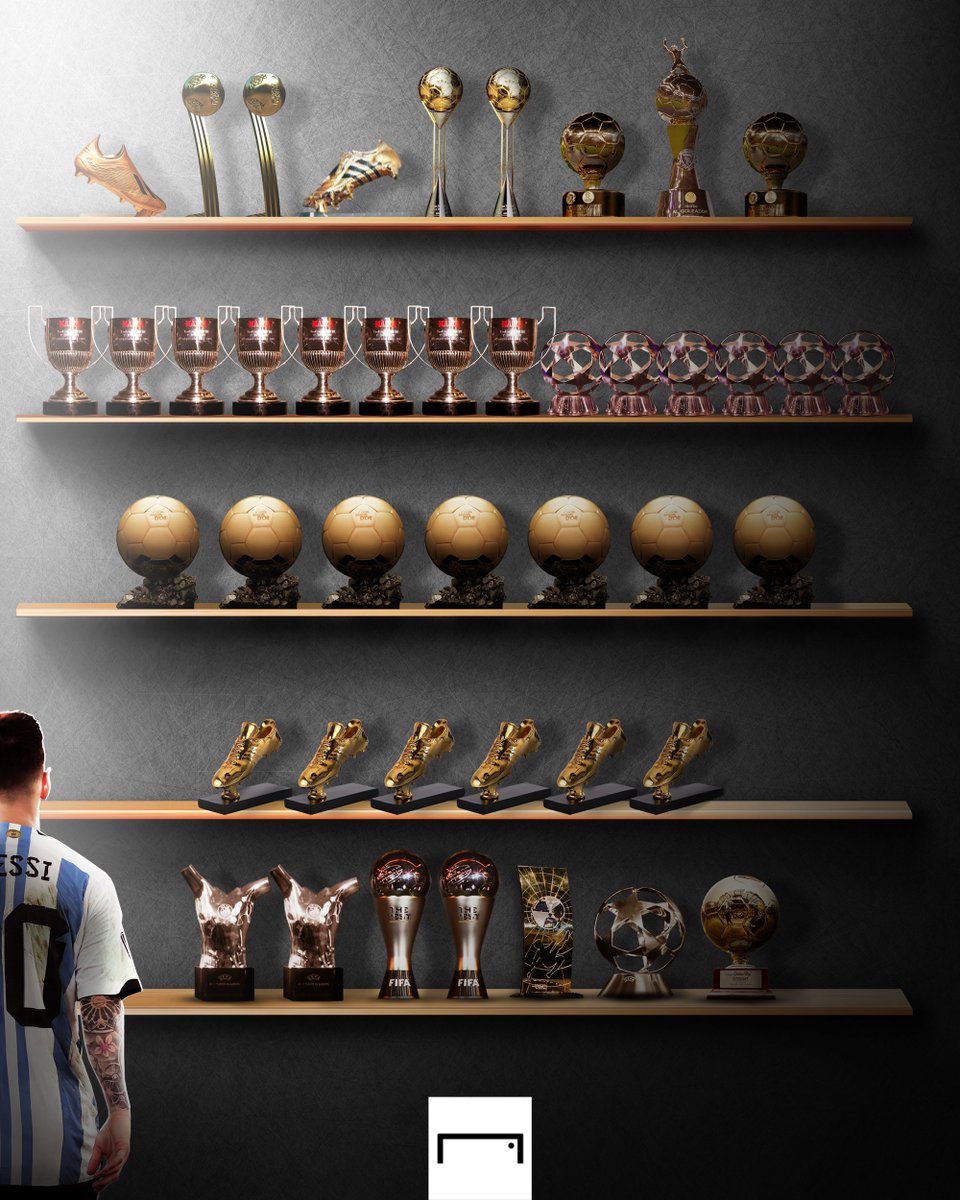 Lionel Messi's trophy cabinet is insane 🐐
